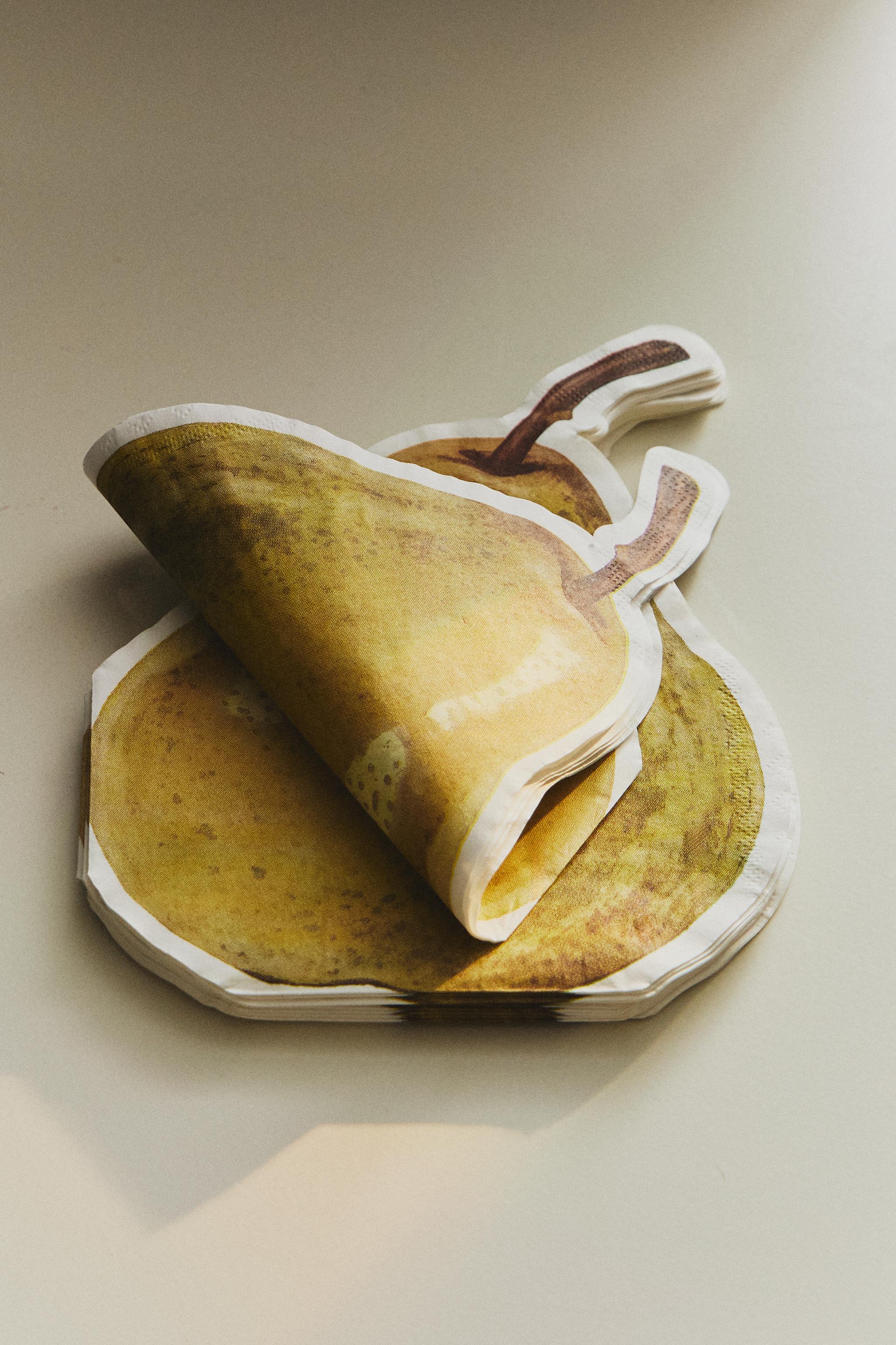 LOT SERVIETTES PAPIER POIRE (LOT DE 20)